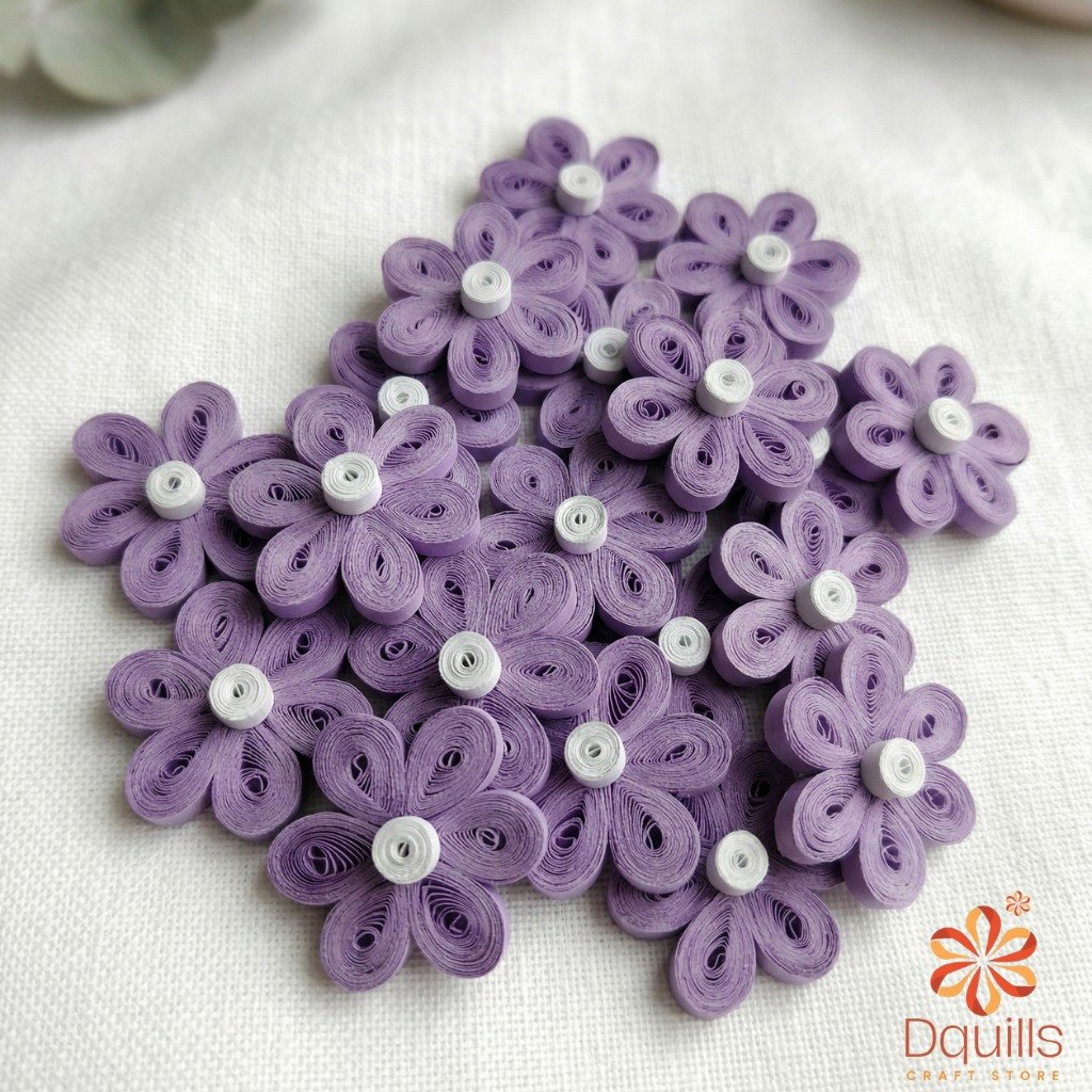 Quilled Pastel Floral & Berry Assortment Kit – 61 Piece DIY Paper Craft Set - Image 4