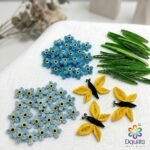 Forget Me Not Wreath Quilling Kit | 88-Piece Botanical Set
