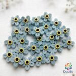 Handmade Quilled Forget-Me-Not Flowers | Dusty Blue | 2.5cm