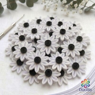 Paper Quilling Anemone Flowers 5cm Bulk Set | Wedding Decor