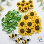 Grand Harvest Sunflower Quilling Wreath Kit – 80 Piece Set