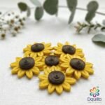 Dquills Quilled Paper Sunflowers 5cm | DIY Craft Bulk Pack