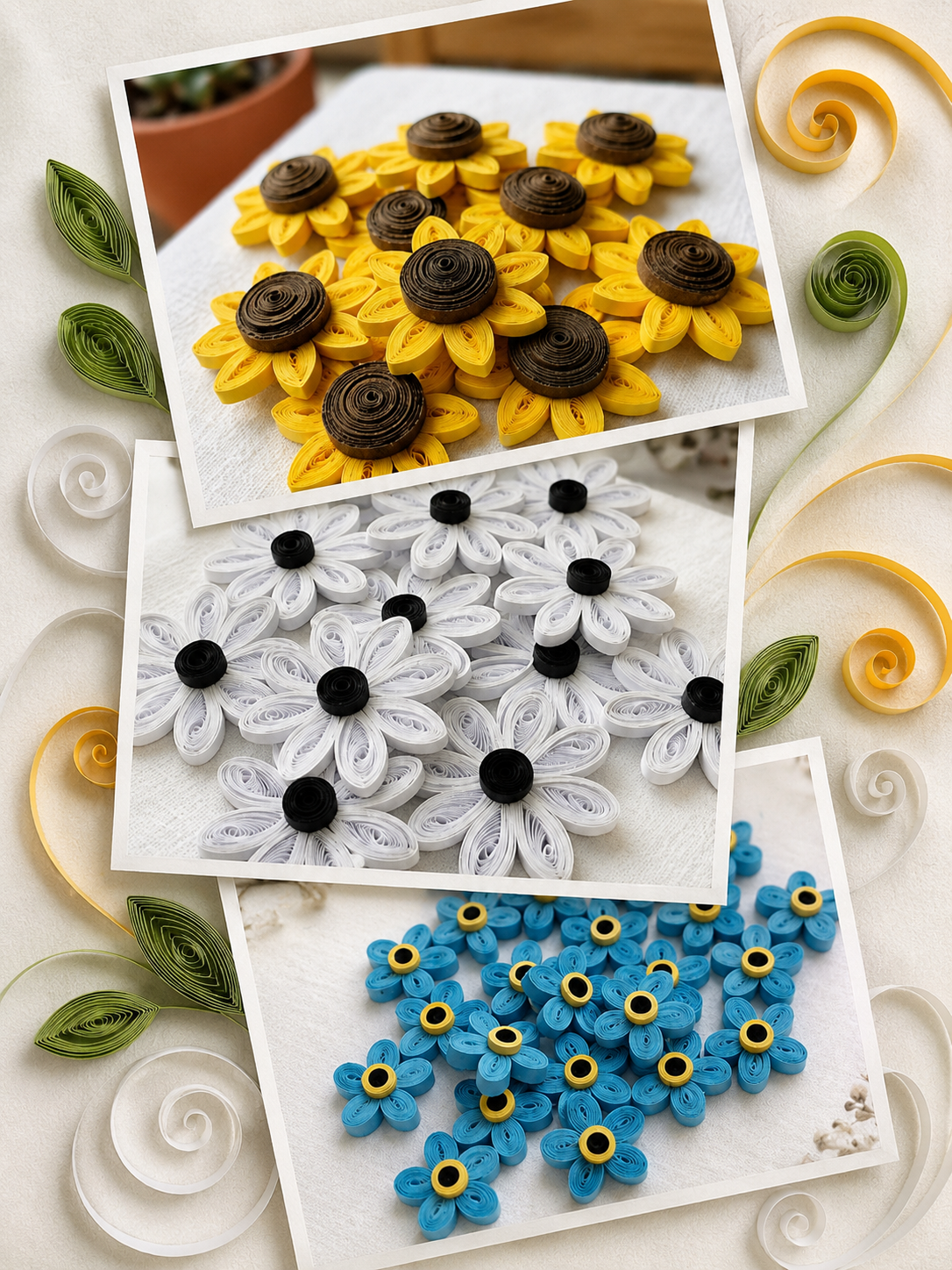 Ready-to-Use Quilled Flowers
